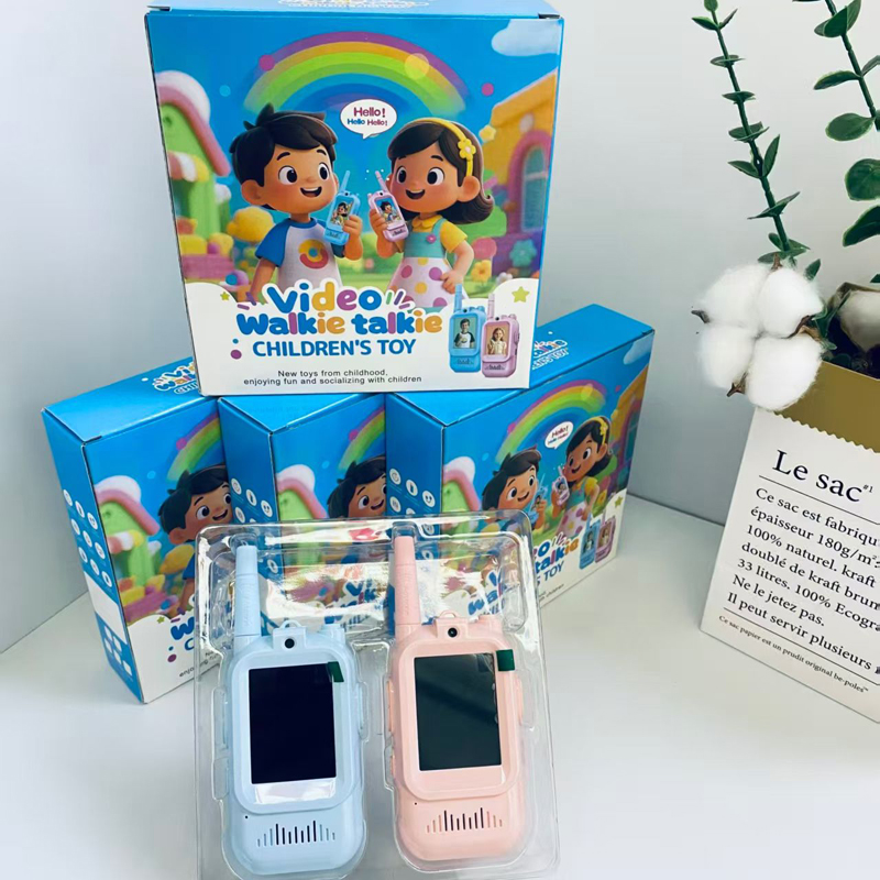 Creative Kids Video Walkie Talkie 2-Way Long Range Cool Voice Effects Children's Video Intercom Kids Christmas Birthday Gift