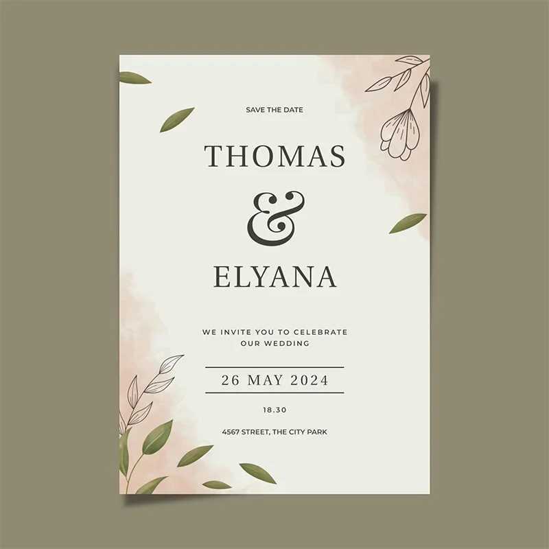 Personalized Wedding Invitation Card Custom 20-100pcs Bride Groom Photo Floral Save the Date Wedding Editable Shower Cards G251119