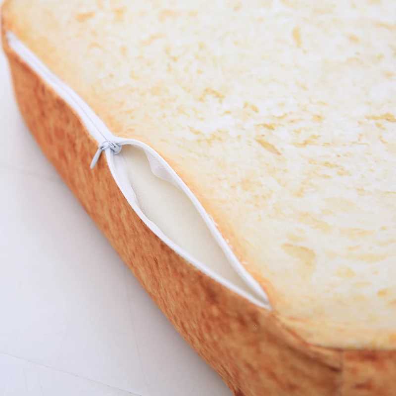 Creative Simulation Toast Bread Slicing Cushion Cat Special Pet Cushion Plush Toy M251119
