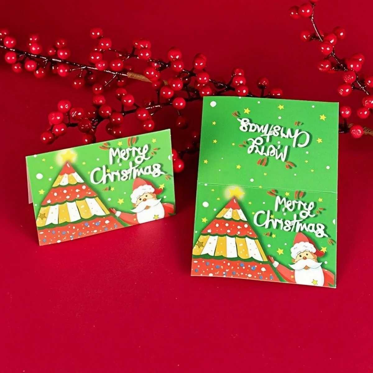 12/24/36 Pack Foiled Glittery Assorted Christmas Cards with Envelopes and Stickers Blank Holiday Greeting Card SetXmas Gift G251119