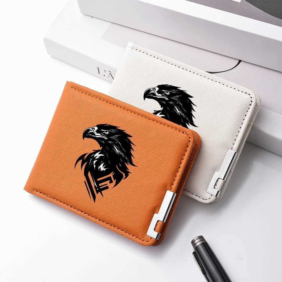 Mens Personalized PU Leather Wallet with Eagle Print Pattern Multi-Slot Short WalletT251119