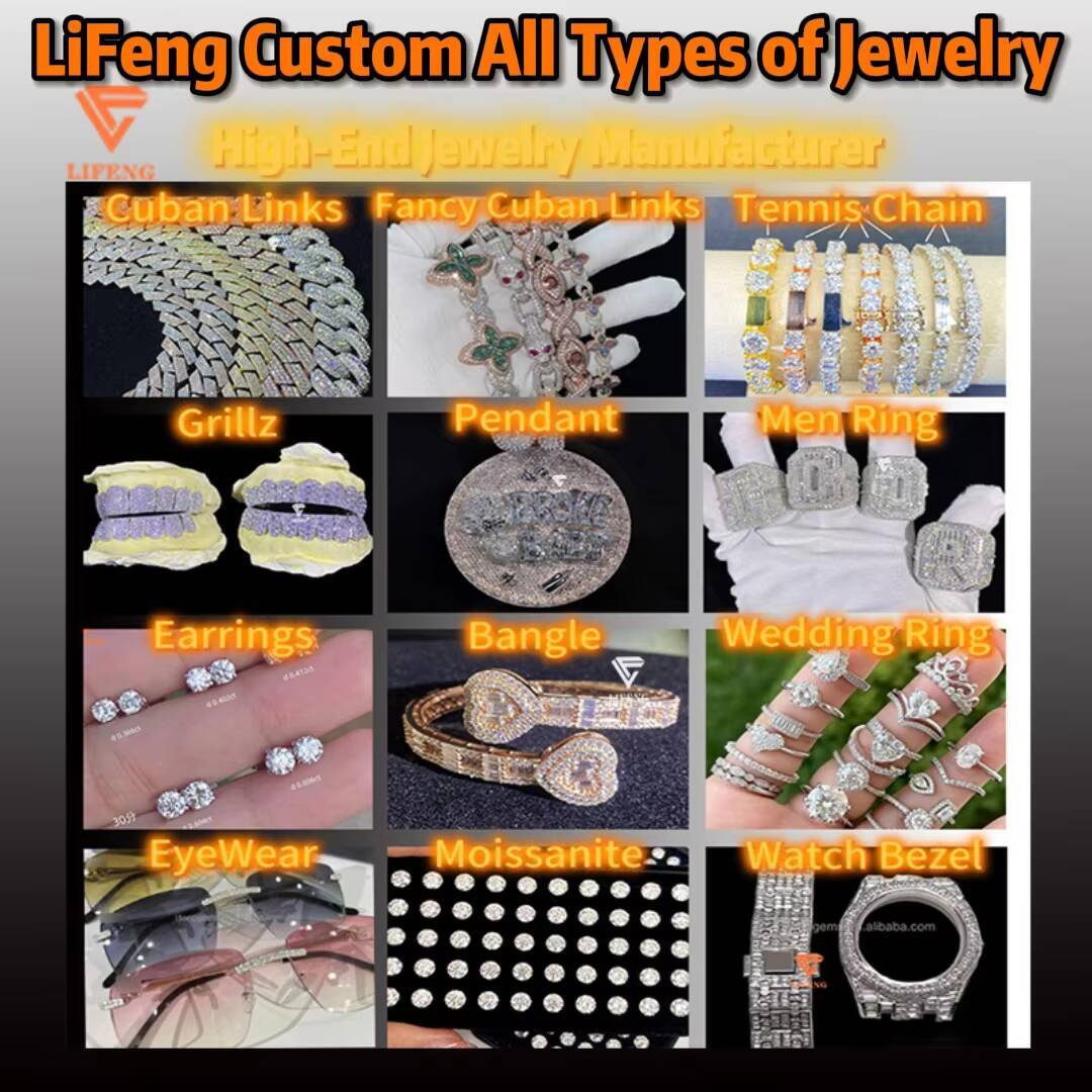 Custom 18mm Hip Hop Cuban Link Chain Necklace Rose Gold Plated Iced VVS Moissanite Diamond 925 Silver Gift for Men