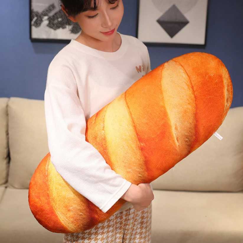 French Bread Plush Stuffed Printing Images Food Plushie Peluche Party Prop Decor Sleeping Companion Kits Gift Room DecorM251119