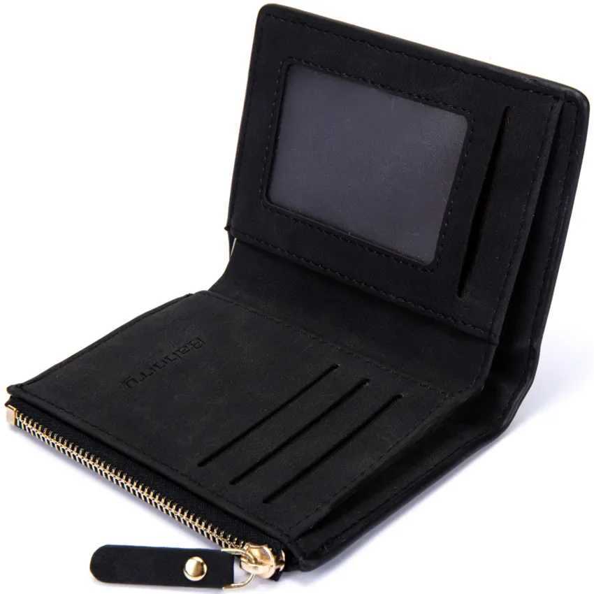 Personalized photos Men Wallet Zipper Wallets Short Wallet Vintage Mens Moeny Bag Leather Business Male Coin Purse Card HodlerT251119