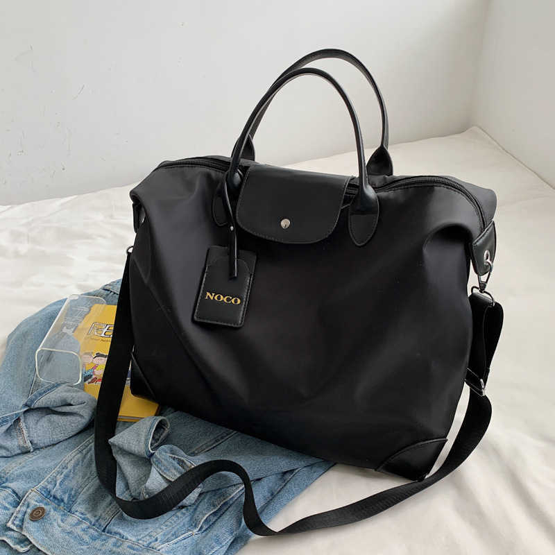 hot New Large Capacity Shoulder Black Womens High Quality Casual Handbag Z250328