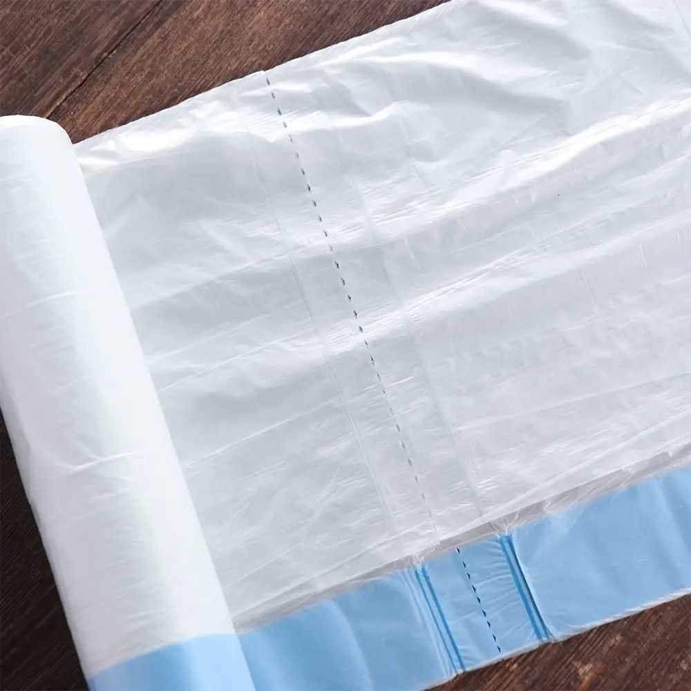 Practical White Cat Litter Box Trash Bag PE with Drawstring Special Cat Litter Bag Pet Poop Trash Bags Pet Cat Poop Bags Home C251119