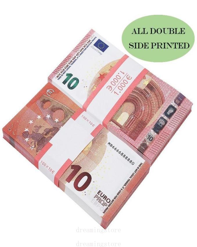 Best 5A Whole Top Quality Party Supplies Fake UK Banknote 5 10 20 50 Euros Realistic pound pounds notesToy Bar Props Copy Currency Movie Money Faux-bi