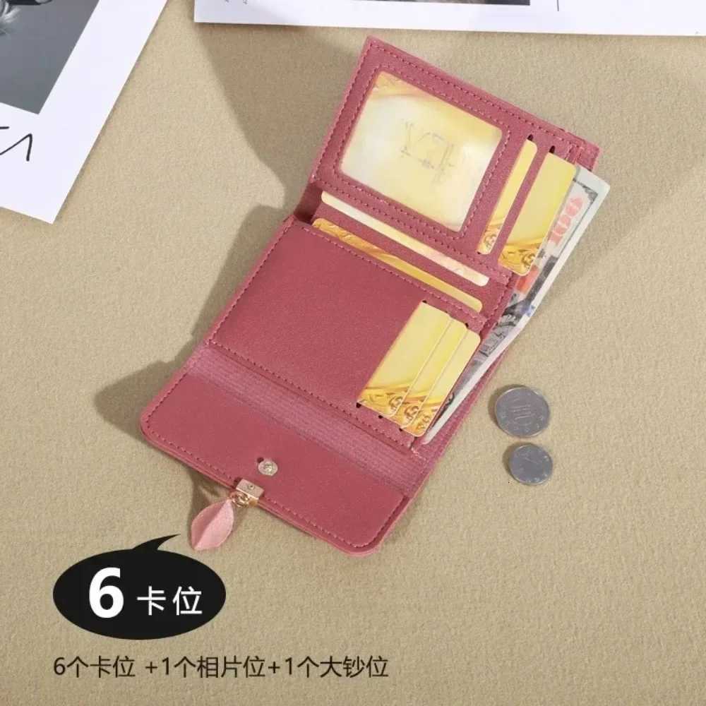 New Korean Version of The Simple Small Wallet Tri-fold Coin Bit Money Clip Coin Purse Cross-border Short Ladies WalletT251119
