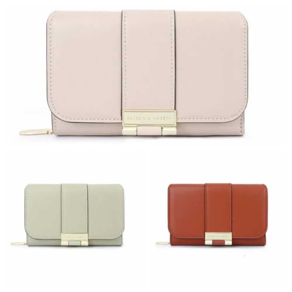 Retro Purse PU Leather Short Wallet Foldable Zipper Three Fold Wallet Multifunctional Large Capacity Women Card Holder GiftT251119