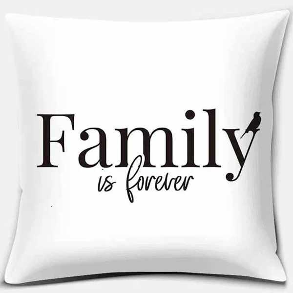 Home Decoration Car Sofa Living Room Cushion Cover Black and White Geometric Printing Square caseM251119