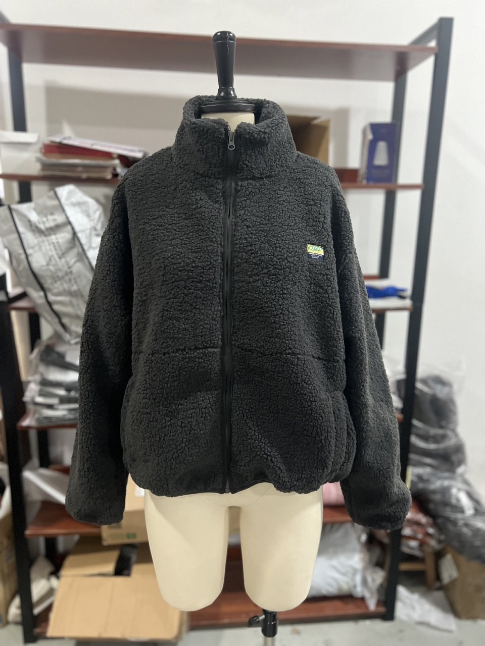 Women's Lamb Fleece Lined Jacket Thickened Warm Casual Velvet Versatile Fashion Coat Zipper Style Loose Elegant Solid Color Jacket Autumn Winter