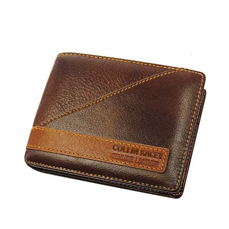 New Style Vintage Mens Wallet Zhen Pi Bao Fashion Short Purse Multi-Card Wallet Factory WholesaleT251119