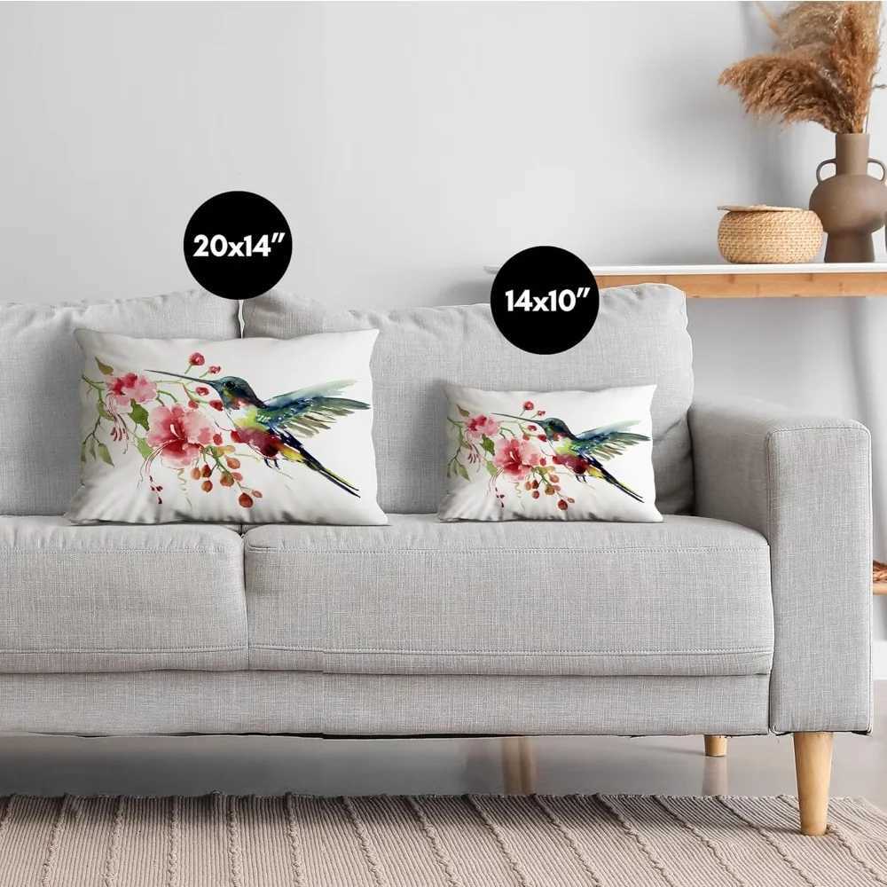 14x10 inch throw with sewn-in insert - one-piece decorative - no case neededM251119