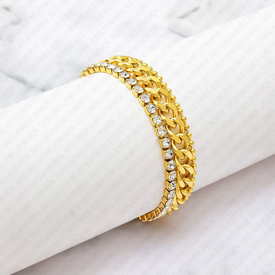 Designer Bracelet Bracelet for Women Bracelets Diamond Bangle Stainless Steel Bangles Luxury Jewlery Designer for Women Elegant Timeless Gift Premium