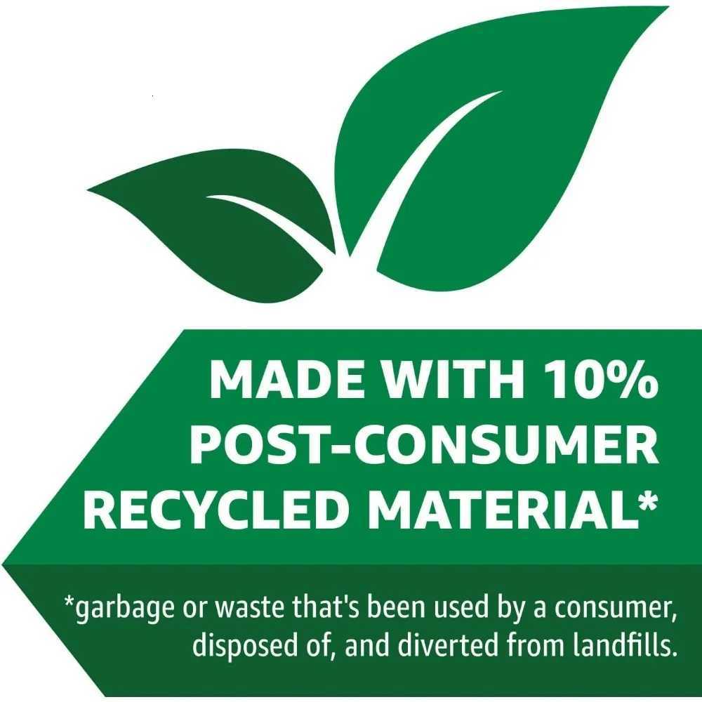 13 Gallon Tall Kitchen Drawstring Trash Bags Clean Fresh Scnet 10 Post Consumer Recycled 200 Count C251119