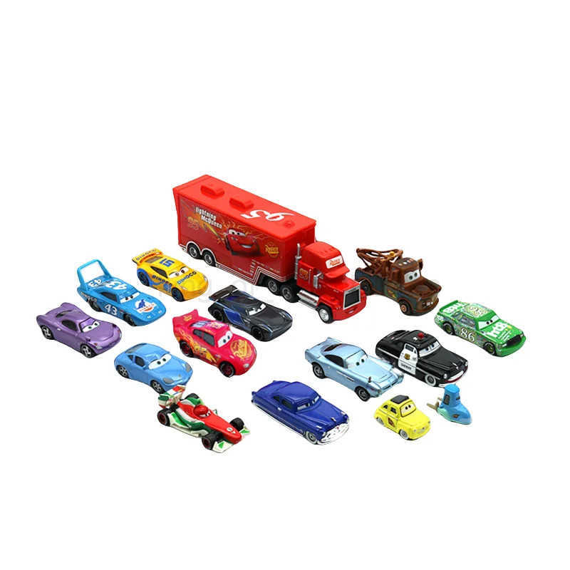 Disney Pixar Cars 3 Metal Diecast lightning McQueen Mater Champion Car Model Toy Gift Set Jackson Uncle Truck Boy Birthday Toys W20250419