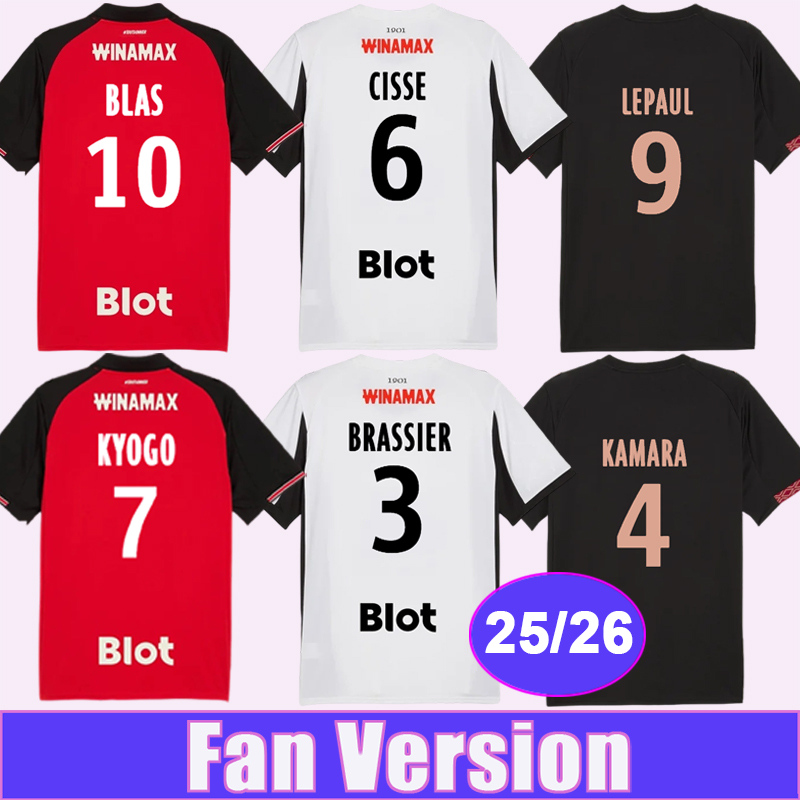 25 26 Stade Rennais Mens Soccer Jerseys KALIMUENDO GOUIRI BLAS JAOUAB BOURIGEAUD MATUSIWA SANTAMARIA Home Away 3rd Football Shirts Uniforms