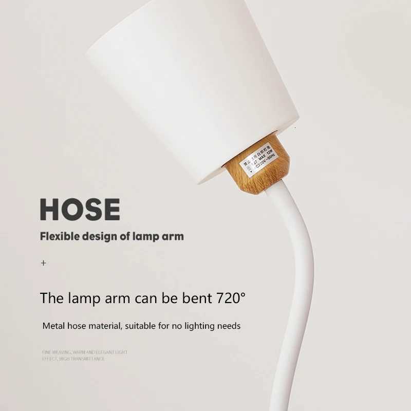 Nordic LED Floor Lamps Bedroom Reading Deco Dining Room Light Indoor Bulb Modern Dimming BlackWhite Adjustable M251119