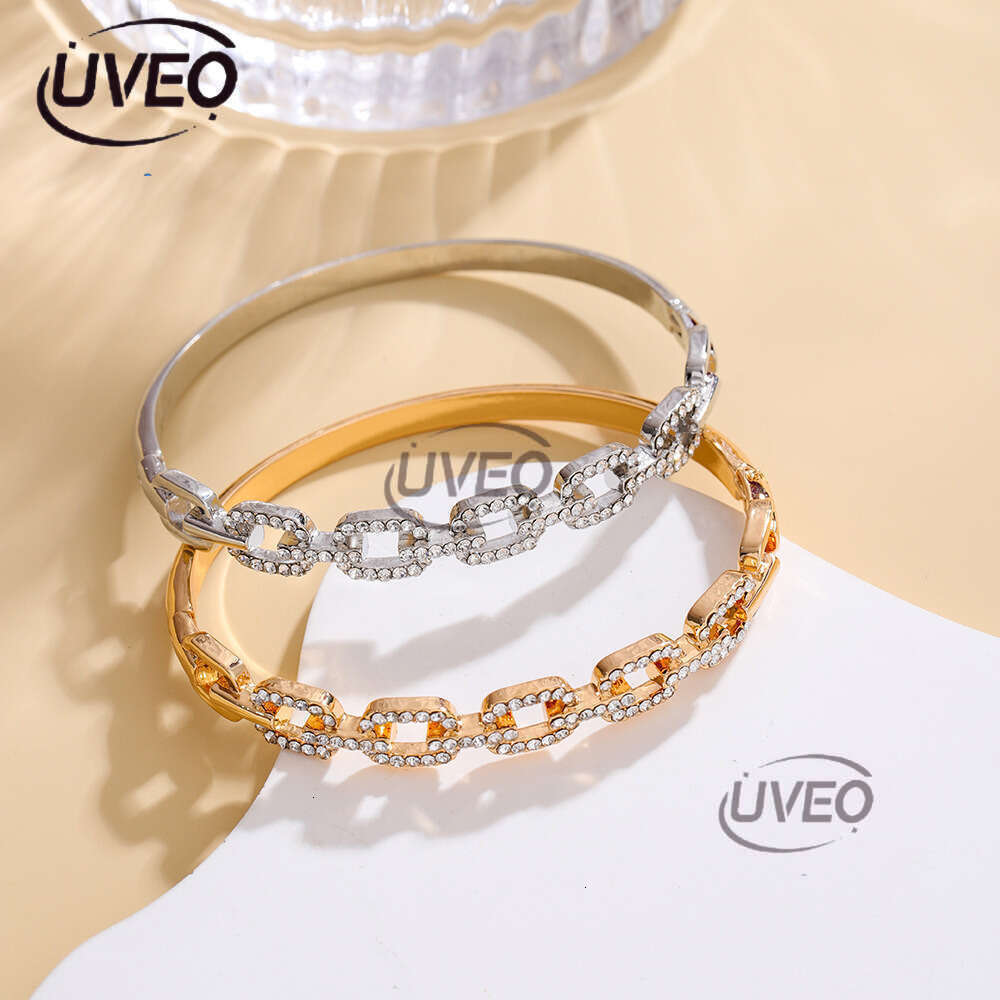 2025 Ice out VVS Moisanne women's bracelet with Roman numerals, studs and letters Free delivery