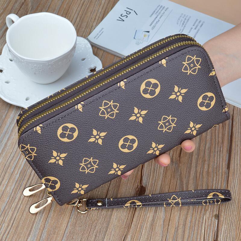 TB BHULAMTE Designer Wallet Luxury Bag Wallet Women's Long Zipper Multi-card Slot Clutch Simple Large Capacity Foreign Trade In Stock Dropshipping Trend