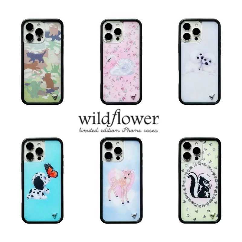3D Wildflower Angel Swan Kitten Phone Case for iPhone 12 13 14 15 16 Pro Max Plus Little Stinker Wildflower Anti-Fall Cover Y251118