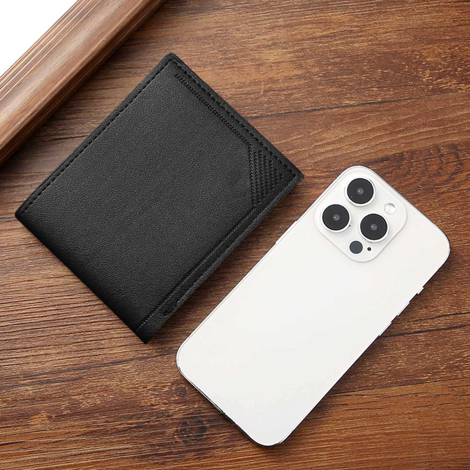 Slim Mens Wallet Short Horizontal Style Pu Leather Thin Card Holder with Multiple Slot Business Money Holder for Men Gift IdeaT251119