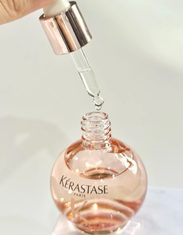 KERASTASE Gloss Absolu Glaze Drops Wild Rose In Oil 45ml Huile capillaire Hair oil Anti frizz Hair Care Oil Smooth Repair Nourishing Essential Oil