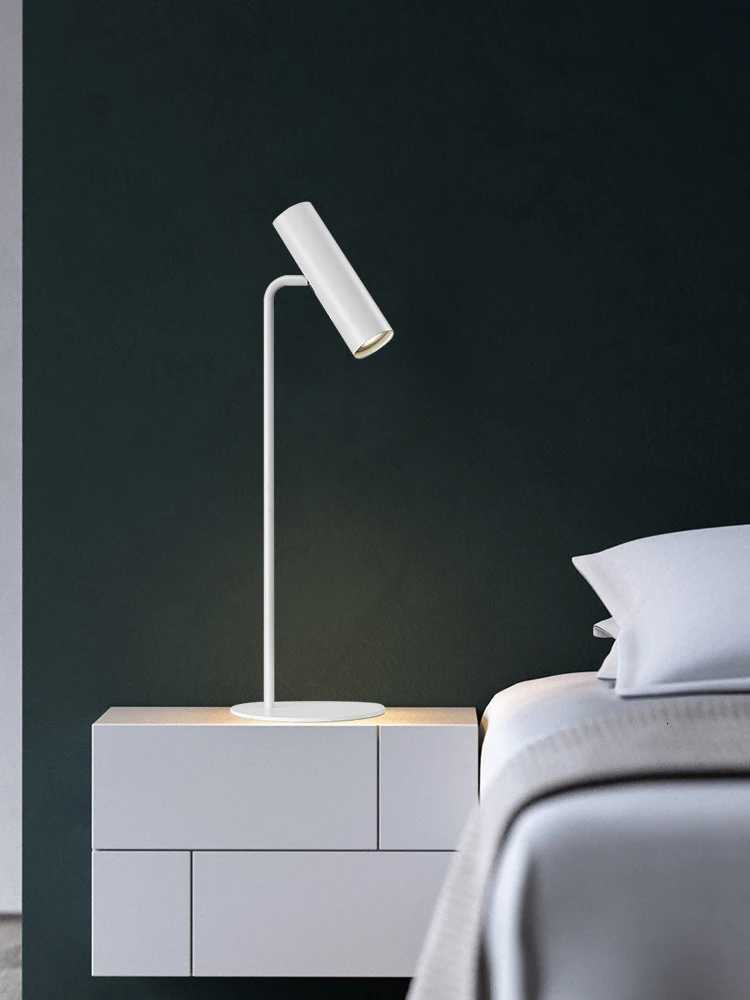 Italian Minimalist Black Floor Lamp Living Room Gray White Metal Fashion Personality Bedroom Bedside Standing Lamp M251119