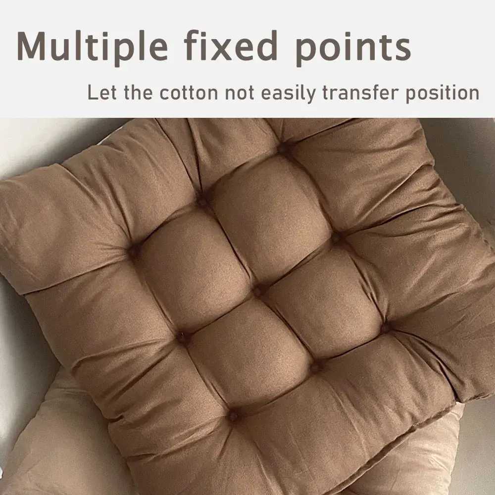 Linen Cushion Pearl Cotton Square Stool Backrest Home Office Computer Chair Protective Mat Seat Pad Buttocks Chair MatM251119