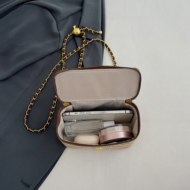 Designer Bag 2025 New Women's Chain Strap Bag, Retro Style Shoulder Crossbody Box Bag, Versatile Top Handle Purse Free Shipping