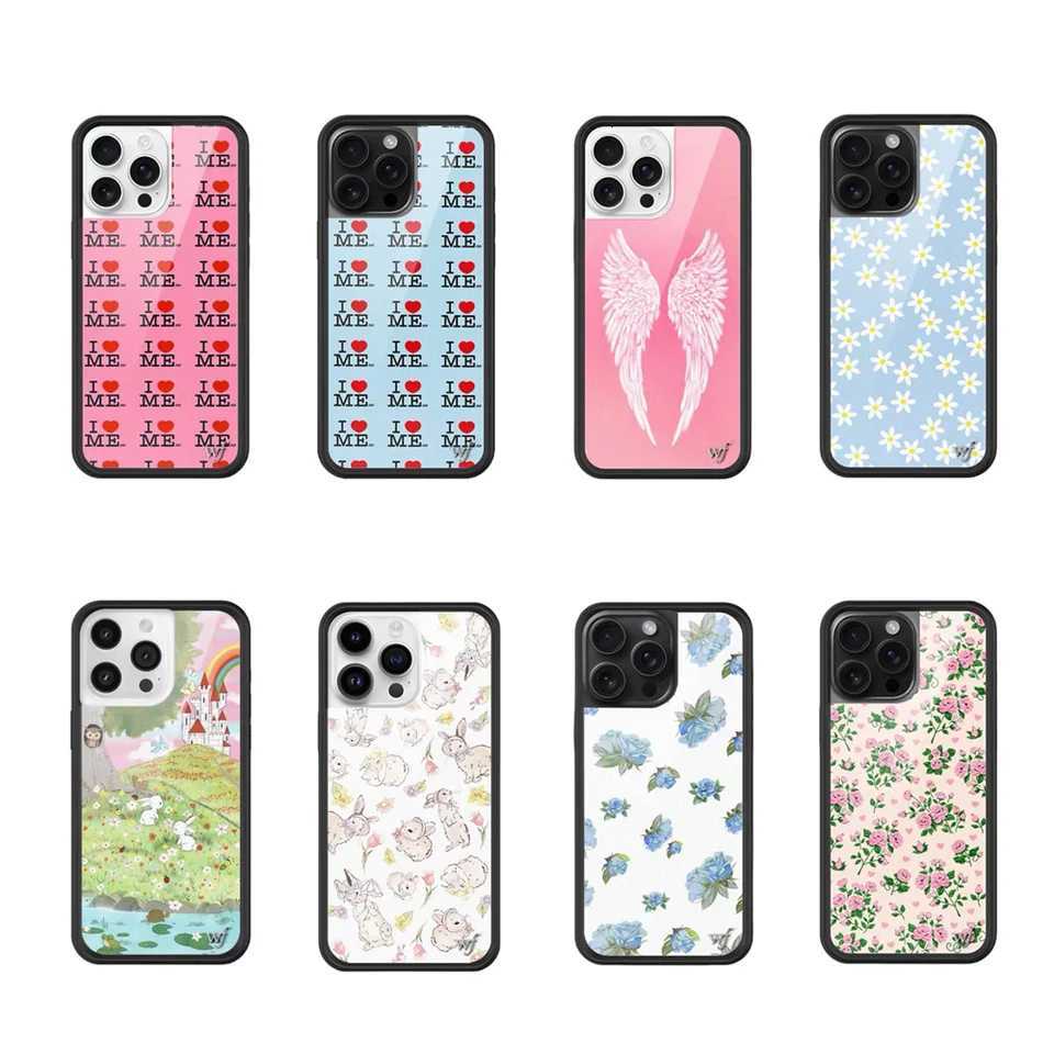 New Wildflower Angel Wing Phone Case for iPhone 17Pro 12 13 14 15 16 Pro Max Plus I Me Call story Rabbit INS Cartoon Cover Y251118