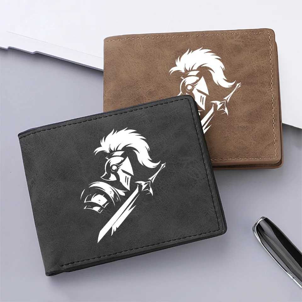 Mens Short Wallet PU Leather Vintage Thin Credit Card Holder Black Compact WalletT251119