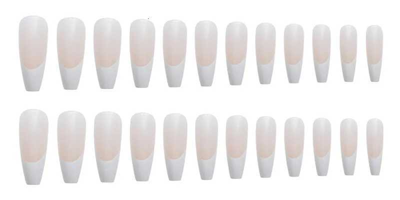 Nail Art Fake Nails Artificial Square Head Press on Acrylic Nail Tips Seamless Removable False Nails Ballerina Press on NailsT251118T251119