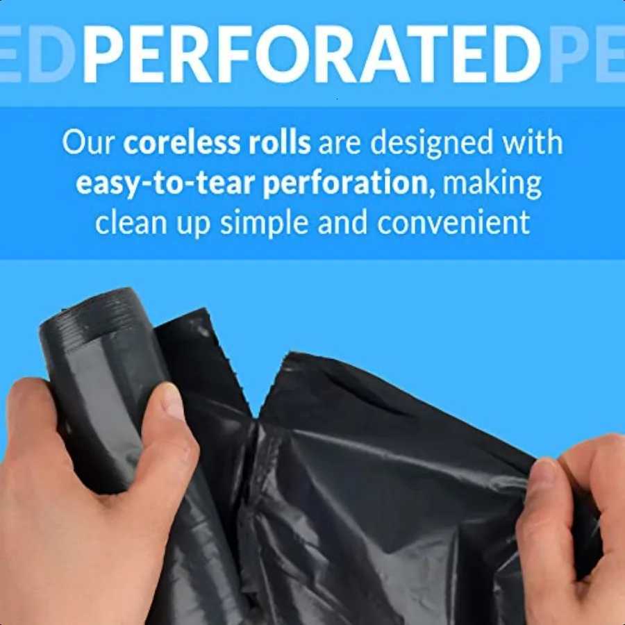 13 Gallon Trash Bags 1000 Bags Black Tall Kitchen Strong Garbage C251119