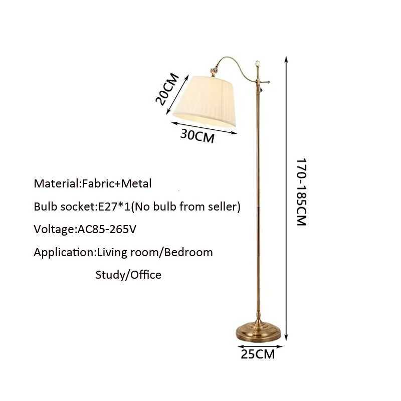 Adjustable European Bedroom Floor Lamp For Living Room Bedside Hotel Room Office Home Deco Fashion Fabric Interior Stand Light M251119
