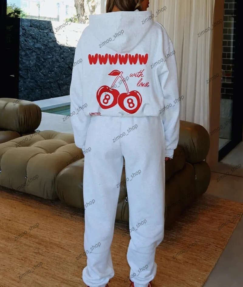 Whitees Fox Designer Casual Sport Wear Tracksuits Women Two Pieces 2025 New Hoodie White Foxliness Set Fashion Sporty Long Sleeve Pullover Sweatshirt frt