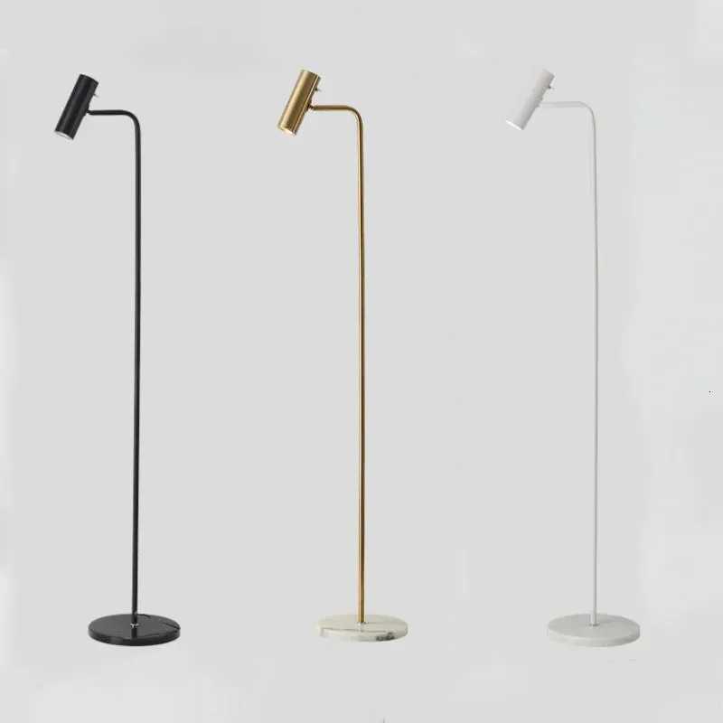 Simple LED dimmable floor lamp gold/black/white minimalist foyer bedroom office vertical floor light home decor light fixtures M251119