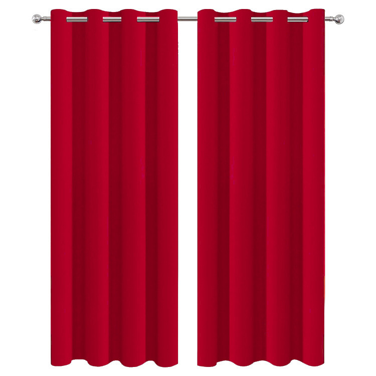 B368 curtains solid color curtains high precision finished curtain fabric blackout fabric wholesale