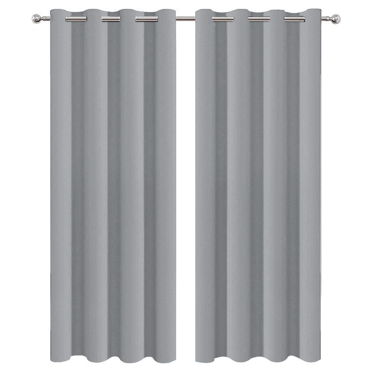 B368 curtains solid color curtains high precision finished curtain fabric blackout fabric wholesale