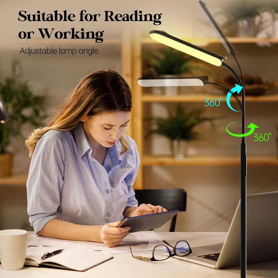 Long table lamp powered by USB 3 color modes available adjustable height and brightness for living room bedroom and study room M251119