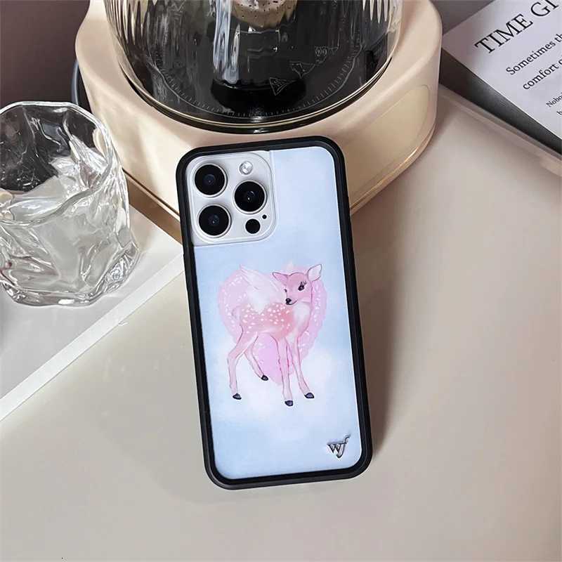 3D Wildflower Angel Swan Kitten Phone Case for iPhone 12 13 14 15 16 Pro Max Plus Little Stinker Wildflower Anti-Fall Cover Y251118