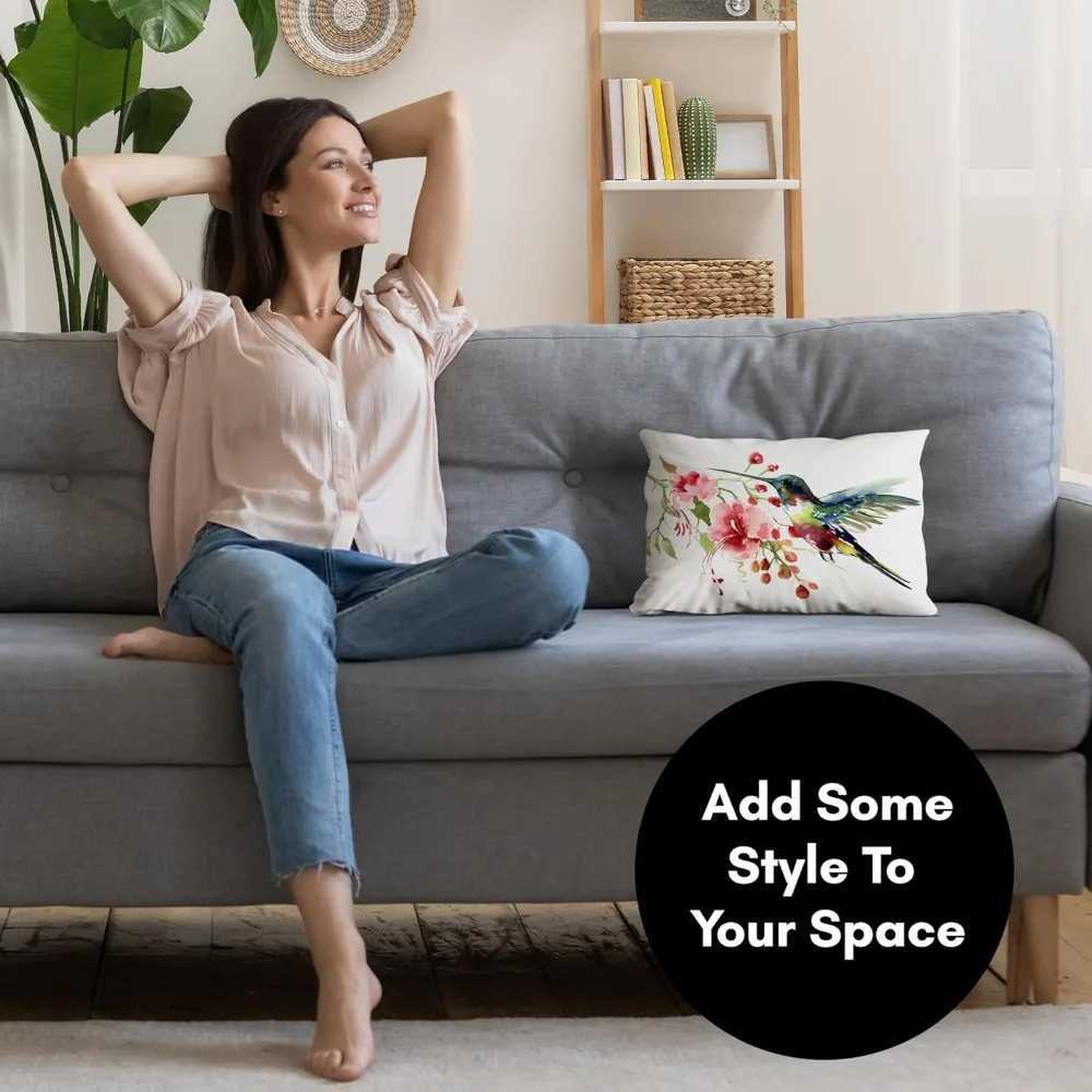 14x10 inch throw with sewn-in insert - one-piece decorative - no case neededM251119