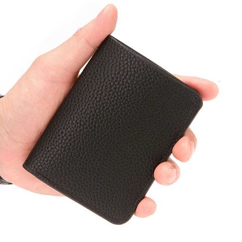Fashion Soft Men Wallet Pu Leather Lychee Pattern Mini Coin Purse Drivers License Card HolderT251119