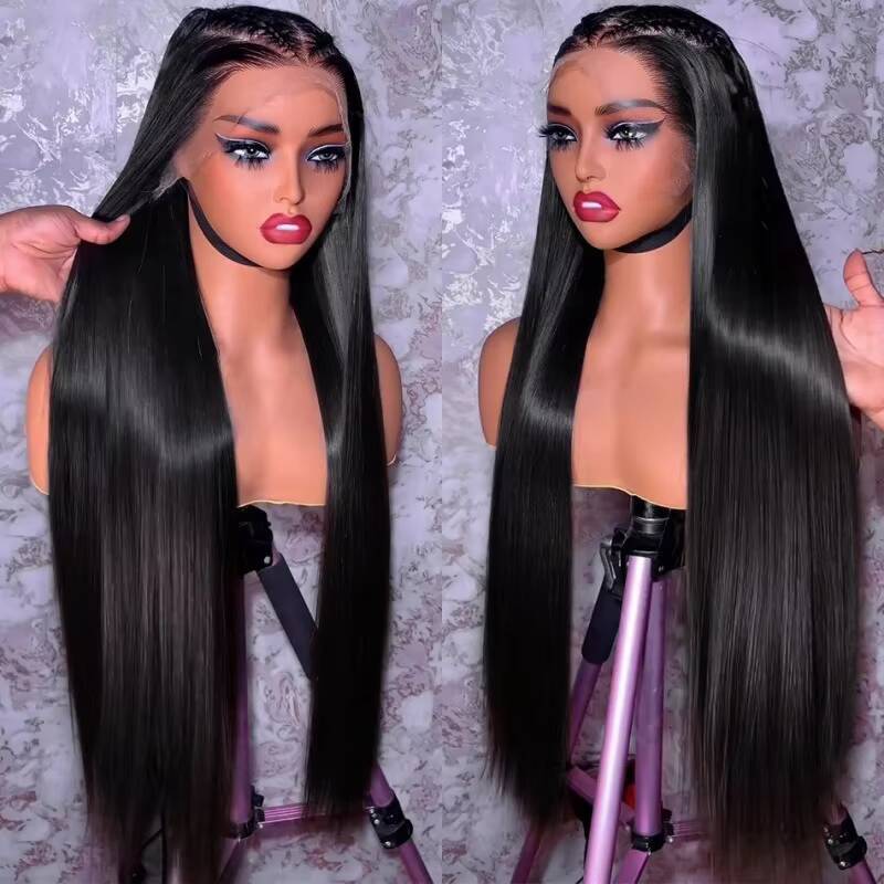 Unprocessed 100 Virgin Cuticle Aligned Raw Indian Hair Wig Frontal Glueless 360 Full Lace HD Quality Human Hair Wigs - view 5