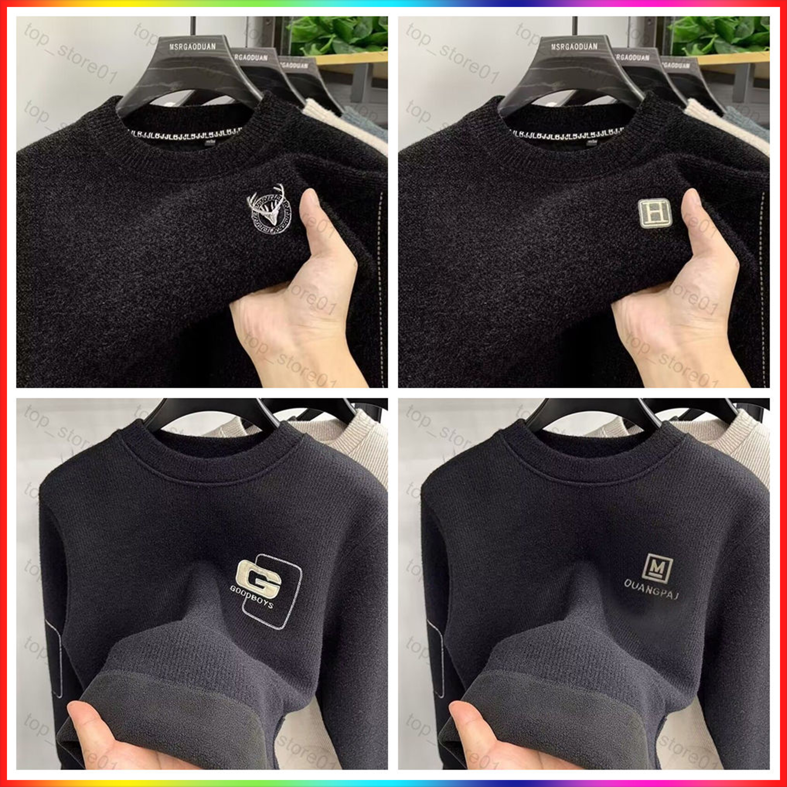 OLOEY designer sweater men 2025 Cashmere essential christmas Sweater O-neck Pullovers M-3XL Knitted Bottom Shirt Autumn Winter Casual mens sweater