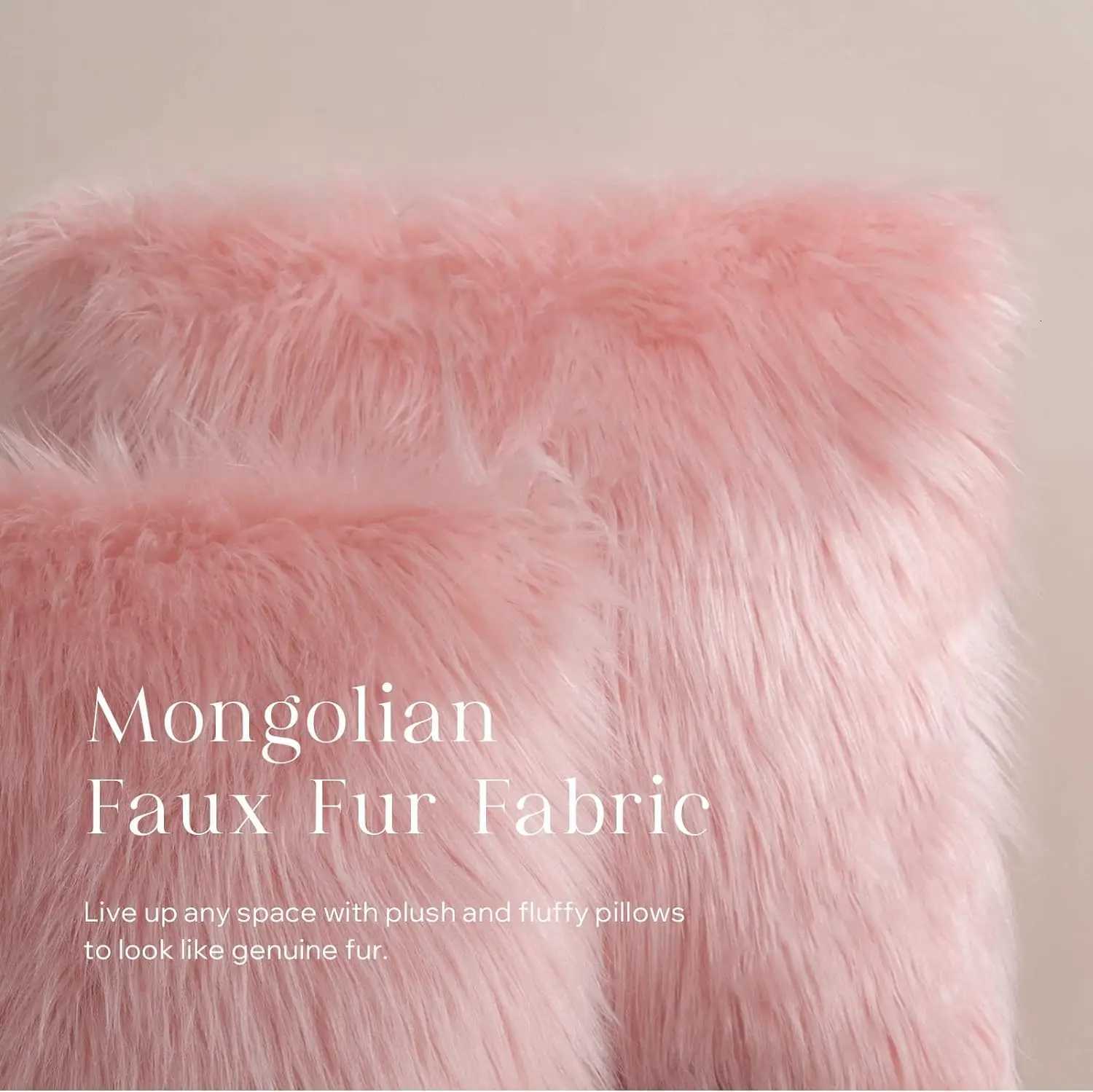 1pc Heart/Square Shaped Throw Cushion Long Plush Cushion Pad Fluffy Soft Comfortable For RoomM251119