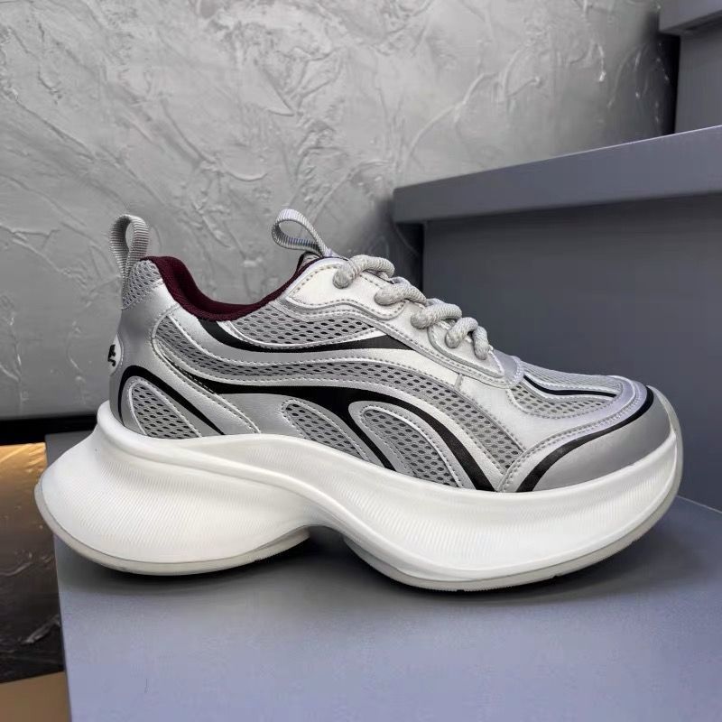 Free Shipping Designer Shoes 2025 New Summer Men's Dad Shoes, Fashion Chunky Lace-Up Mesh Breathable Comfortable Sneakers for Casual Wear