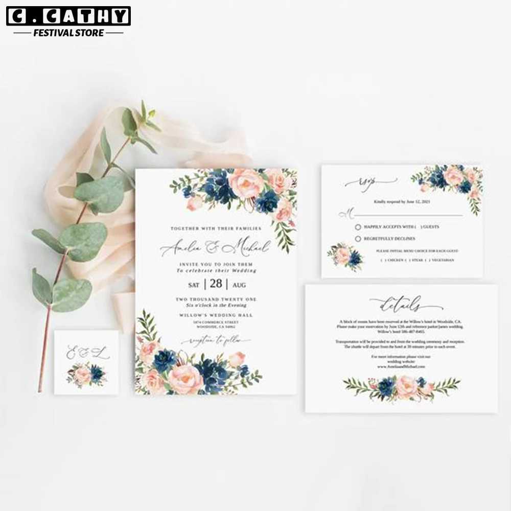 Custom Cards Thank You for Small Business Personalized Wedding Invitation Birthday Greeting Card Postcard Gift Package G251119