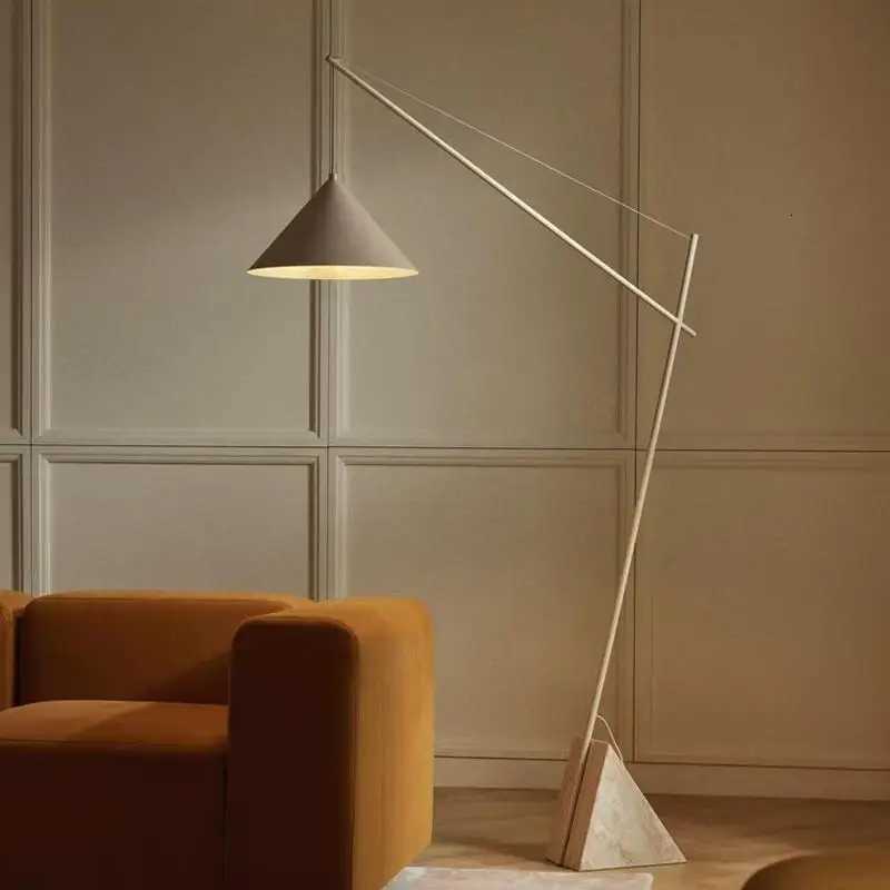 Light French Floor Lamp Nordic Modern Living Room Lamp Bedroom Marble Standing Lamp Fishing Lamp Home Decoration Lamp LED Light M251119