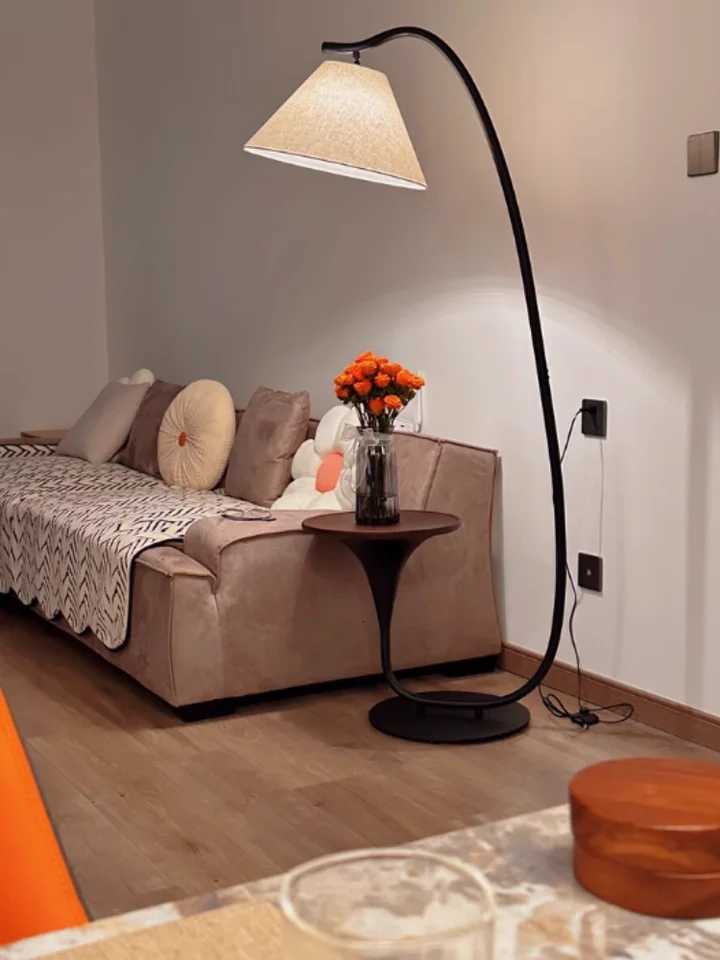 Nordic Modern High-End Fishing Lamp Floor Lamp Living Room Sofa Side Standing Lamp Antique Shelf Lamp LED Decorative Floor Light M251119
